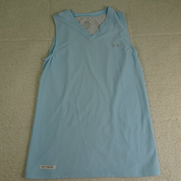 Under Armour Blue/White Metal Tank Tap Medium - Picture 1 of 5